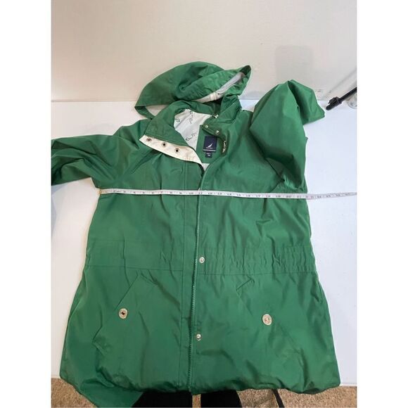 Nautica green medium jacket full zipper and snaps adjustable waist - Picture 3 of 7
